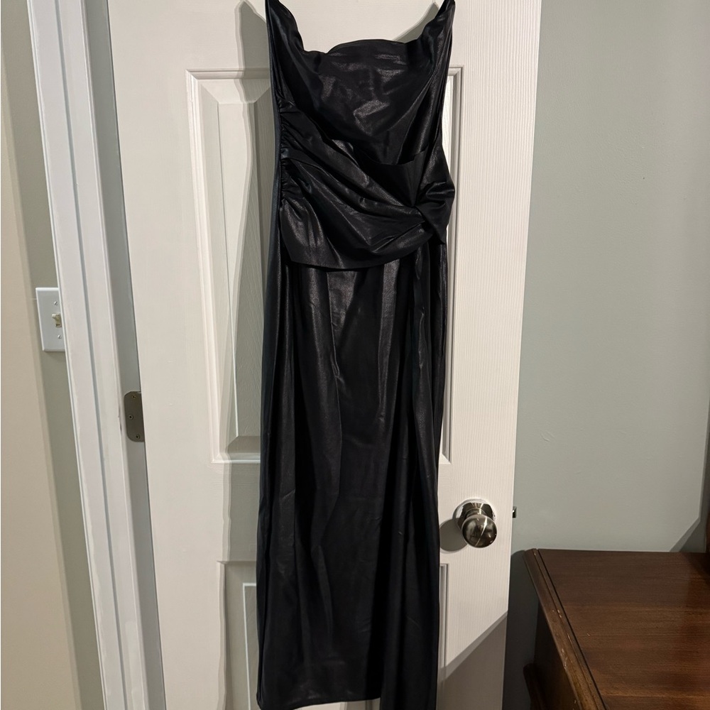 Naked Wardrobe Strapless Black Dress